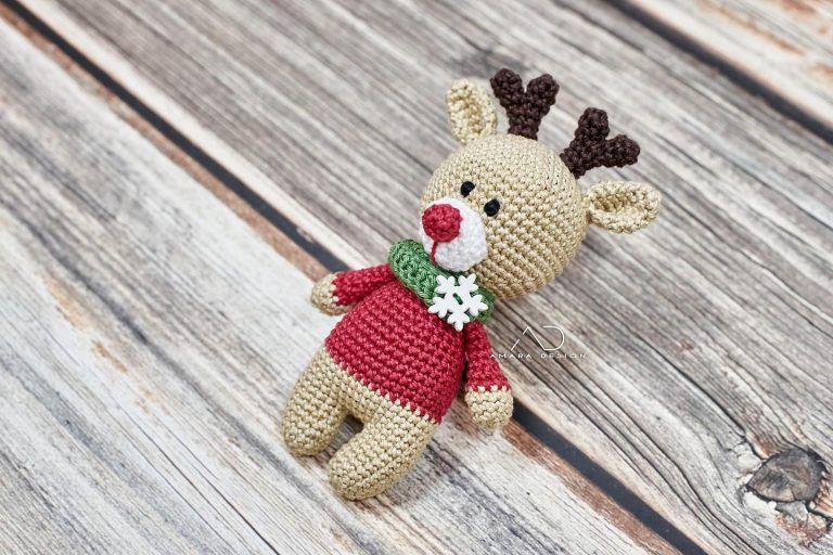 Crochet Christmas Reindeer Amigurumi Free Pattern Amigurumi