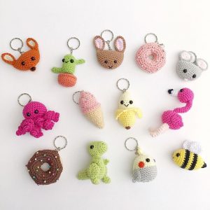 Amigurumi Bunny Keychain Without Dress Free Pattern – Amigurumi