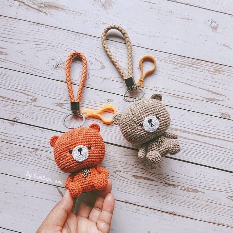 Amigurumi Teddy Bear Keychain Free Crochet Pattern – Amigurumi