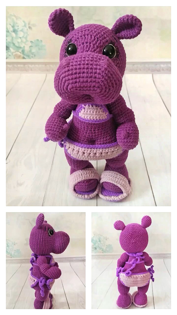 Amigurumi Baby Hippo Free Crochet Pattern – Amigurumi