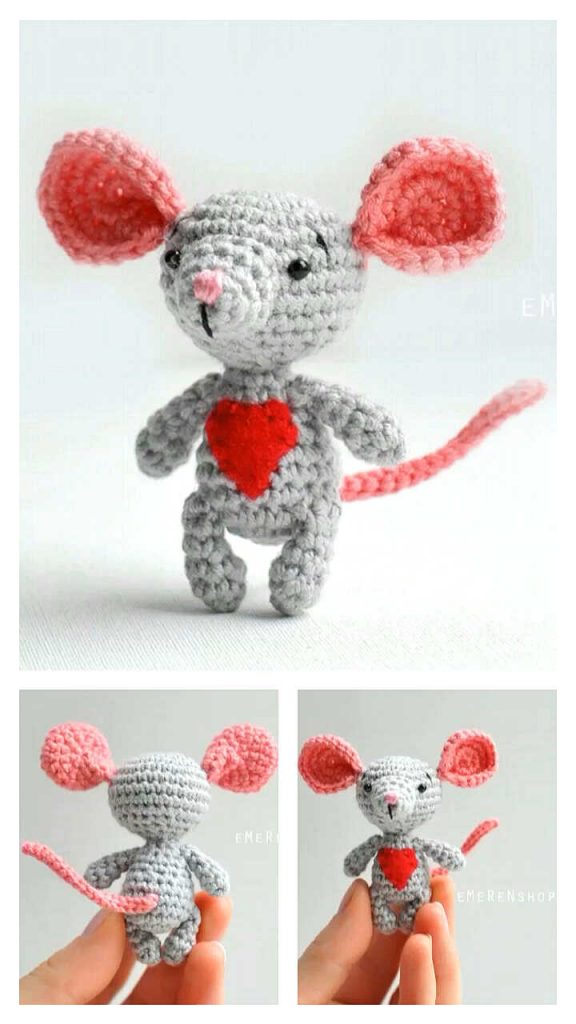 Cute Crochet Mouse Amigurumi Free Pattern – Amigurumi