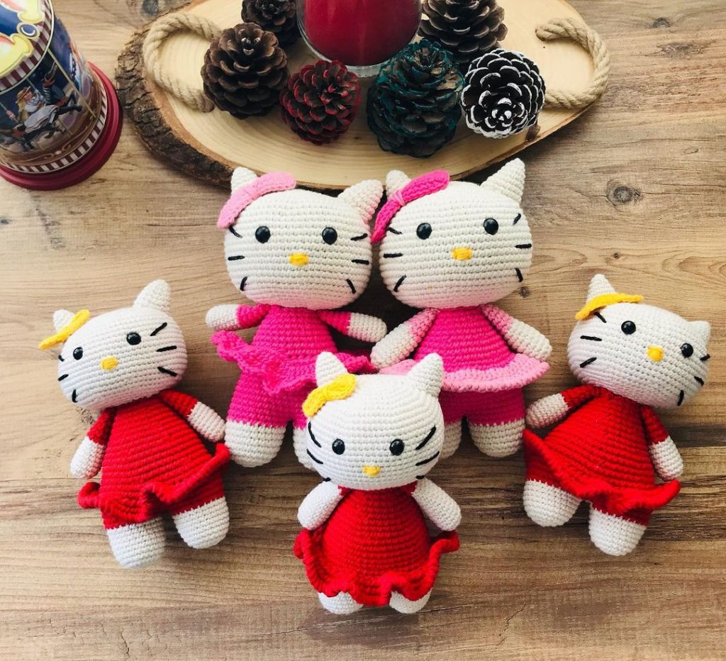 290, Hello Kitty Cat Free Amigurumi Pattern (3/3), Crochet Amigurumi  Character