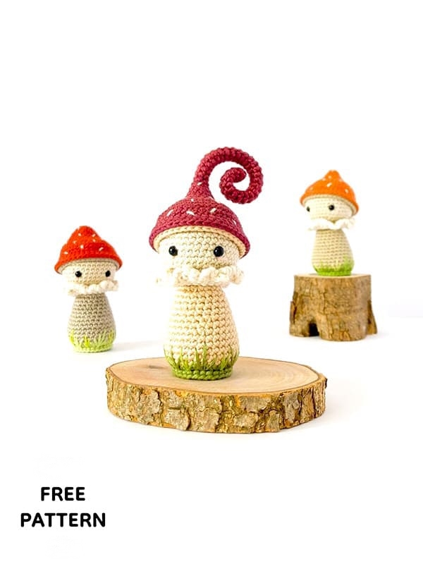 Crochet Mushroom Pattern  Free Woodland Amigurumi Pattern