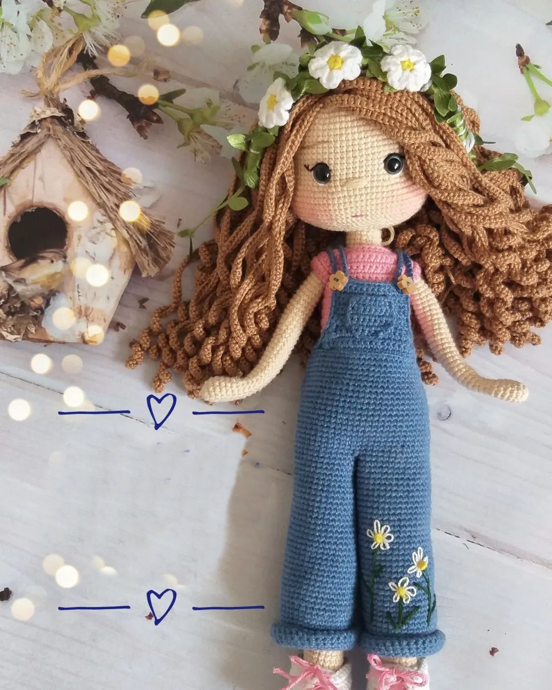 Poupée Amigurumi Gothique Faite Main – Crochet, Pièce Unique, Rare