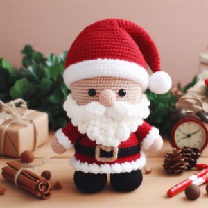 Cute Crochet Santa Claus Amigurumi Free Pattern – Amigurumi