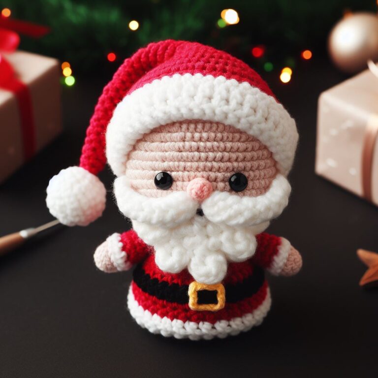 Cute Crochet Santa Claus Amigurumi Free Pattern – Amigurumi