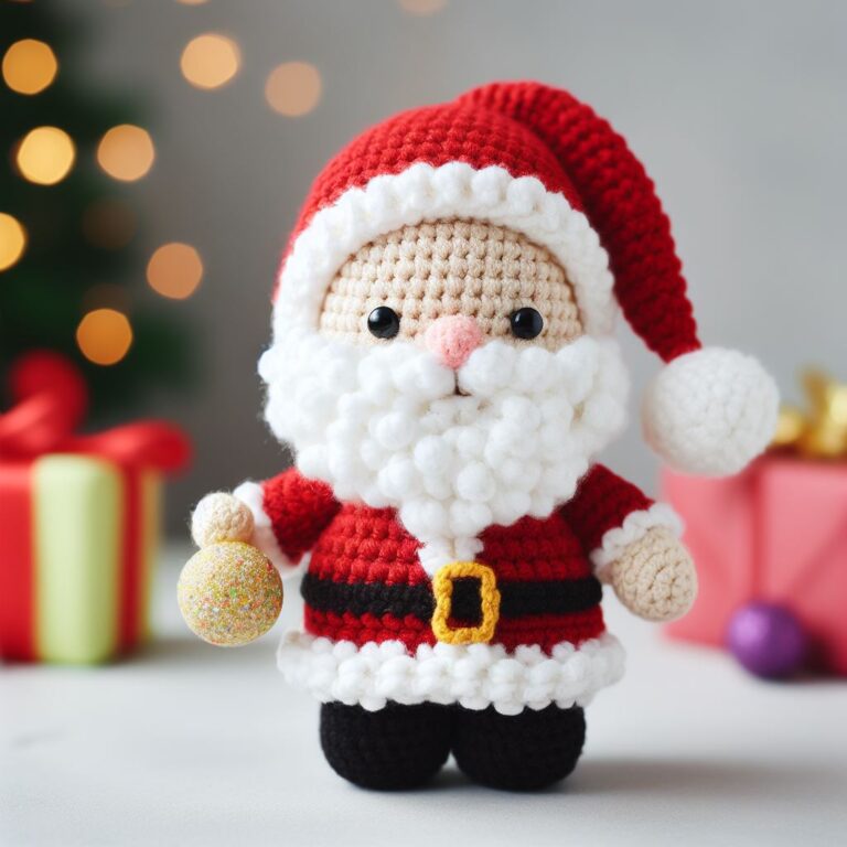 Cute Crochet Santa Claus Amigurumi Free Pattern – Amigurumi