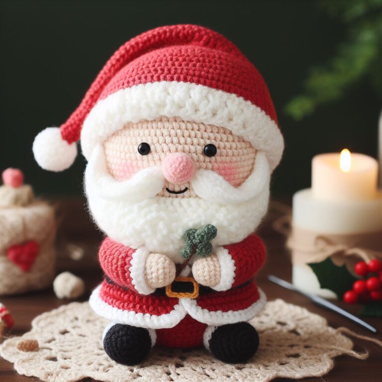 Cute Crochet Santa Claus Amigurumi Free Pattern – Amigurumi