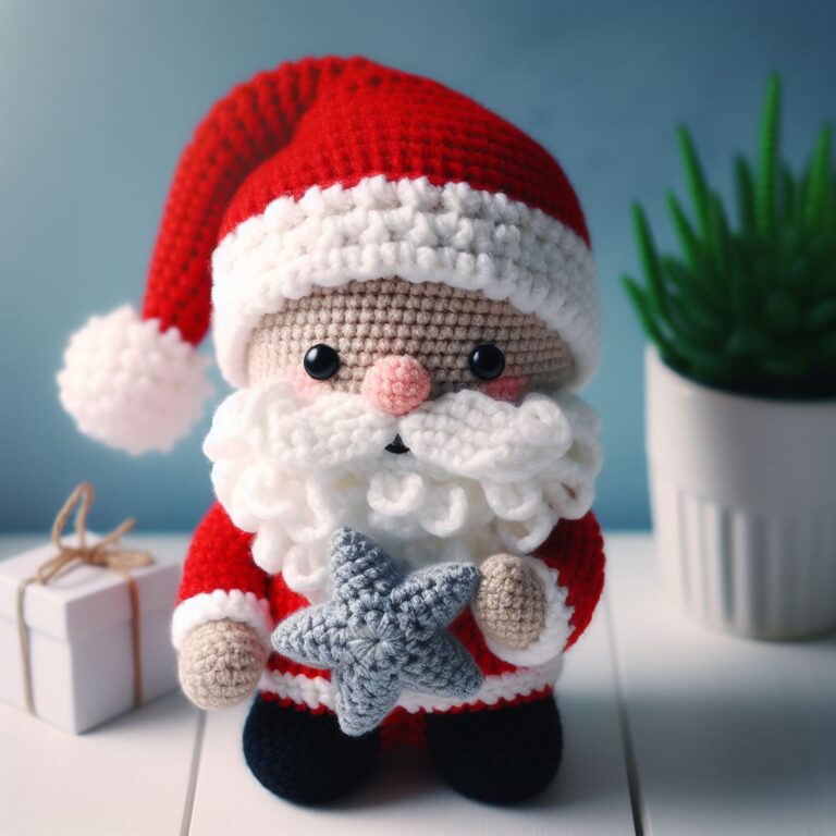 Cute Crochet Santa Claus Amigurumi Free Pattern – Amigurumi