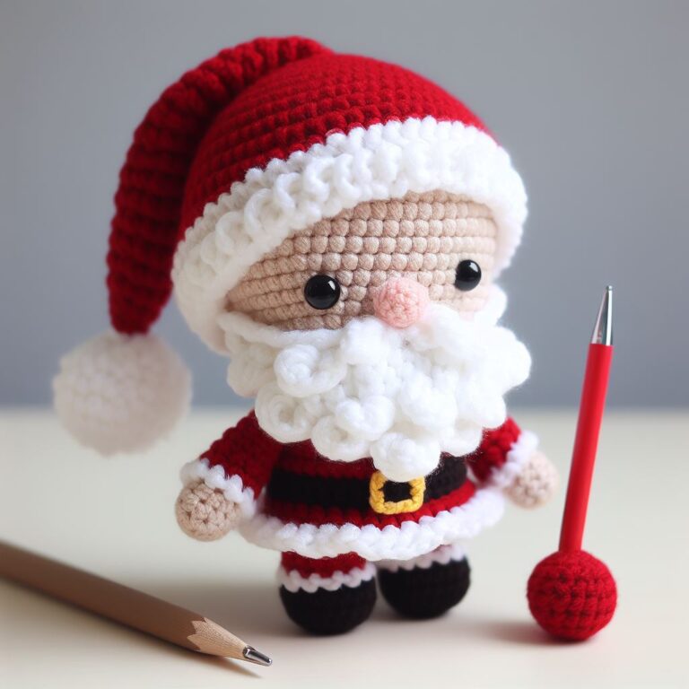 Cute Crochet Santa Claus Amigurumi Free Pattern – Amigurumi