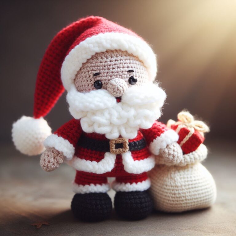 Cute Crochet Santa Claus Amigurumi Free Pattern – Amigurumi