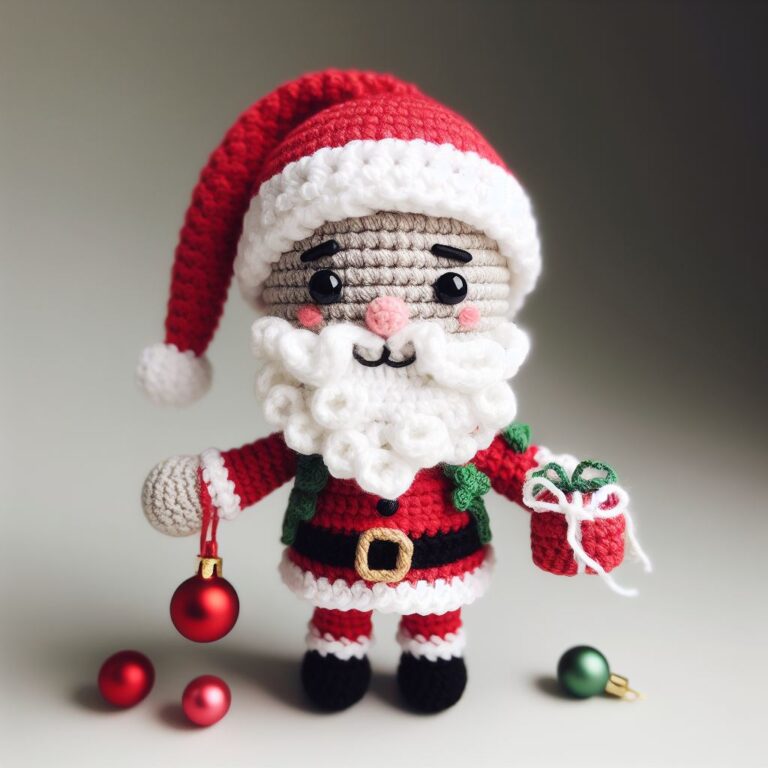 Cute Crochet Santa Claus Amigurumi Free Pattern – Amigurumi