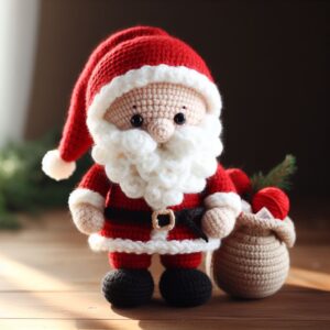 Cute Crochet Santa Claus Amigurumi Free Pattern – Amigurumi