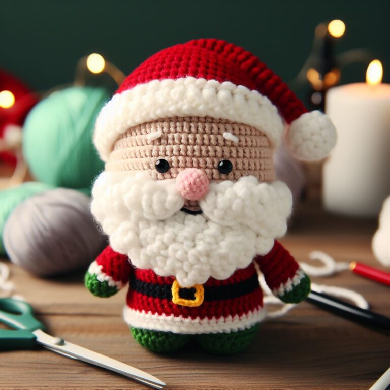 Cute Crochet Santa Claus Amigurumi Free Pattern – Amigurumi