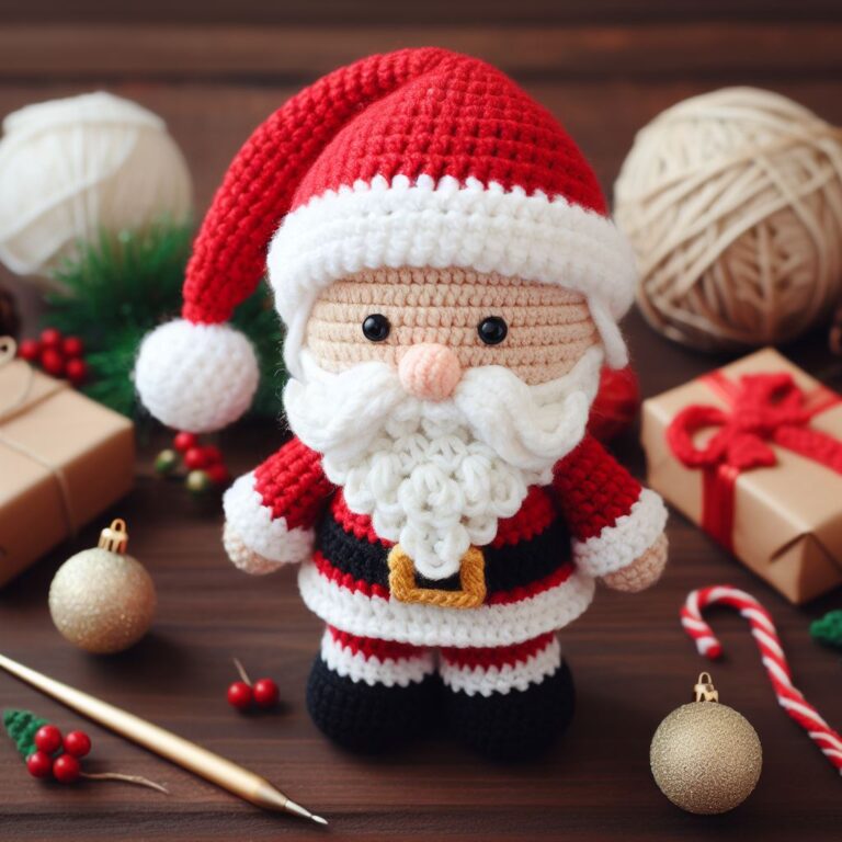 Cute Crochet Santa Claus Amigurumi Free Pattern – Amigurumi