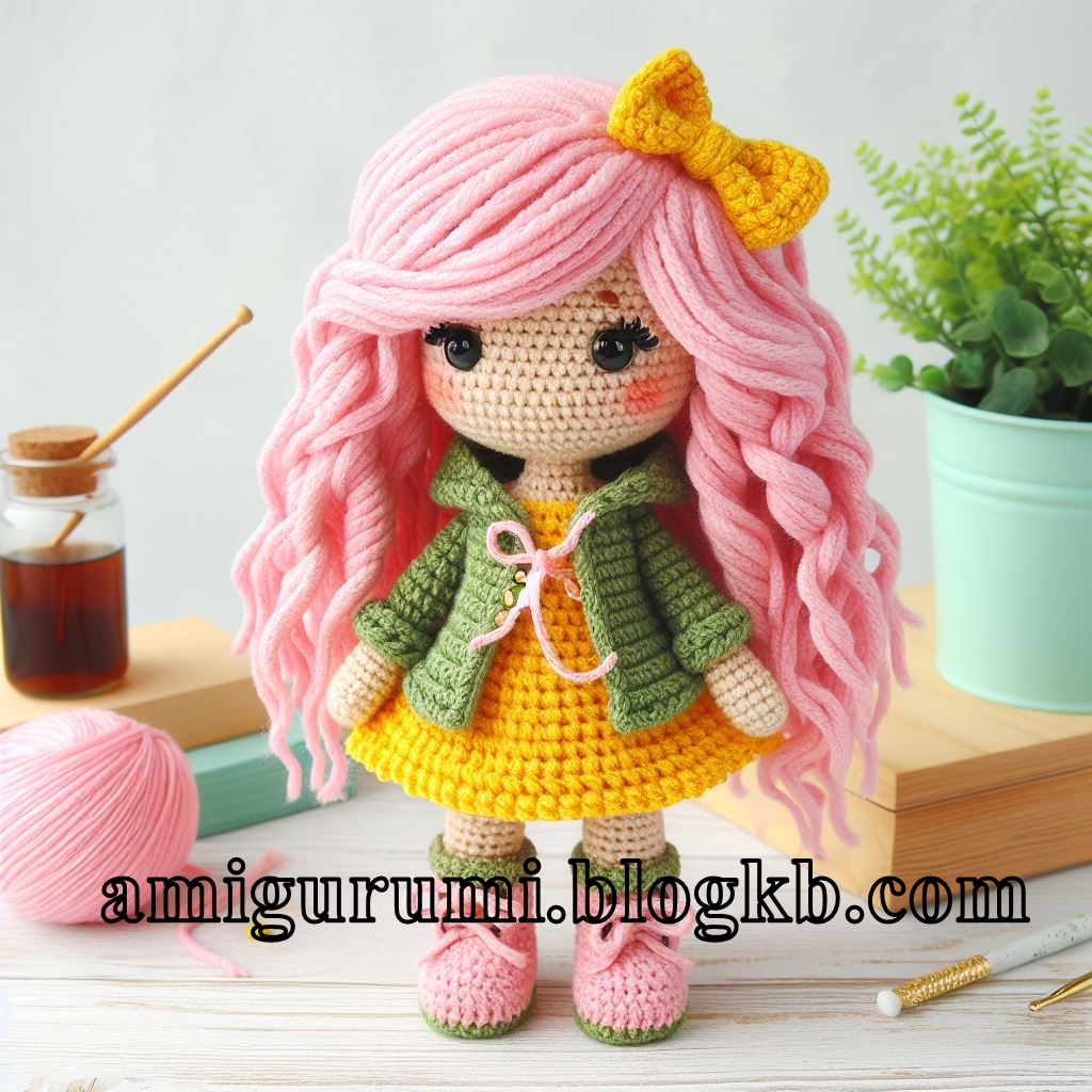 Cute Crochet Lana Doll Amigurumi Free Pattern – Amigurumi
